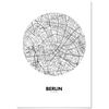 Panorama Póster Mapa Círculo De Berlín 50x70cm - Impreso En Papel De Alta Calidad De 250gr - Póster Pared - Cuadros Decoración Salón Y Dormitorio - Póster Decorativos - Cuadros Modernos