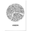 Panorama Póster Mapa Círculo De Londres 21x30cm - Impreso En Papel De Alta Calidad De 250gr - Póster Pared - Cuadros Decoración Salón Y Dormitorio - Póster Decorativos - Cuadros Modernos