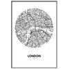 Panorama Póster Mapa Círculo De Londres 21x30cm - Impreso En Papel De Alta Calidad De 250gr - Póster Pared - Cuadros Decoración Salón Y Dormitorio - Póster Decorativos - Cuadros Modernos