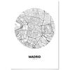 Panorama Póster Mapa Círculo De Madrid 35x50cm - Impreso En Papel De Alta Calidad De 250gr - Póster Pared - Cuadros Decoración Salón Y Dormitorio - Póster Decorativos - Cuadros Modernos