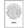 Panorama Póster Mapa Círculo De Madrid 35x50cm - Impreso En Papel De Alta Calidad De 250gr - Póster Pared - Cuadros Decoración Salón Y Dormitorio - Póster Decorativos - Cuadros Modernos