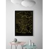 Panorama Póster Mapa Oro De Roma 50x70cm - Impreso En Papel De Alta Calidad De 250gr - Póster Pared - Cuadros Decoración Salón Y Dormitorio - Póster Decorativos - Cuadros Modernos