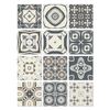 Azulejos Adhesivos Gris 100x10cm Pack De 8 Cenefas Modelo Hidráulico