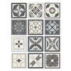 Azulejos Adhesivos Gris 100x10cm Pack De 8 Cenefas Diseño Hidráulico