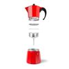 Cafetera Italiana Orbegozo Kfr340 3 Tazas Rojo