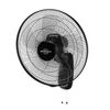 Ventilador Pared Orbegozo Wf 0147, 5 Aspas De 45cm,3 Velocidades, Función Oscilante