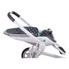 Colchoneta  Para Silla De Paseo Compatible Con Quinny Moodd, Cam Cubo, Stokke Y Cybex Priam Deluxe Jyoko Blue Heart