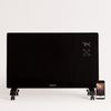 Convector Eléctrico De Cristal Con Wifi, Negro Con Ruedas, 780x75x470 Mm, Create - Warm Crystal 2000w