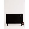 Convector Eléctrico De Cristal Con Wifi, Negro Con Ruedas, 780x75x470 Mm, Create - Warm Crystal 2000w