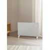 Convector Eléctrico De Cristal Con Wifi, Blanco Con Ruedas, 780x75x470 Mm (sin Patas) / 780x240x520 Mm (con Patas), Create - Warm Crystal 2000w