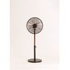 Ventilador De Pie Oscilante 50w Estilo Retro, Negro & Madera Oscura, 470x410x1200 Mm, Create - Air Stand Wood