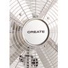 Ventilador De Pie 80w, Cromado, 70x63x135cm, Create - Air Tripod Retro