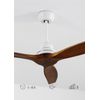 Wind Wood - Ventilador De Techo 75w Silencioso Ø132 Cm Sin Luz Sin Wifi