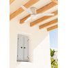 Ventilador De Techo Para Exteriores 40w Ø132 Cm, Blanco- Blanco- Con Luz- Mando A Distancia, Create - Windcalm Patio Dc