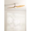 Ventilador De Techo 40w Silencioso Ø132 Cm, Blanco- Madera Natural- Con Luz- Mando A Distancia, Create - Wind Prop Dc