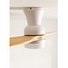 Ventilador De Techo 40w Silencioso Ø132 Cm, Blanco- Madera Natural- Con Luz- Mando A Distancia, Create - Wind Prop Dc