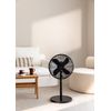 Ventilador De Pie Oscilante 50w, Negro Mate, 450x400x1250 Mm, Create - Air Stand Easy