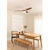 Windcalm Dc - Función Verano/invierno - Ventilador De Techo 40w Silencioso Ø132 Cm Con Luz Con Controlador De Pared