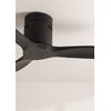 Ventilador De Techo 40w Silencioso Ø132 Cm, Negro- Negro- Sin Luz- Controlador De Pared + Mando, Create - Windcalm Dc