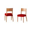 Valentia Home Funda Silla Asiento París Pack 2 Rojo