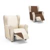 Valentia Home Cubre Sofá Reversible Rombo 1 Plaza Beige/marrón