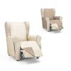 Valentia Home Cubre Sofá Reversible Rombo 1 Plaza Beige/cuero