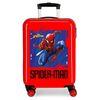 Maleta De Cabina Spiderman Street Rígida En Rojo 55 Cm