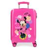 Maleta De Cabina Rígida Love Minnie Heart Rosa