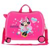 Maleta Infantil 2 Ruedas Multidireccionales Love Minnie Fucsia