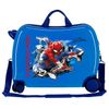 Maleta Infantil 2 Ruedas Multidireccionales Spiderman Geo Azul