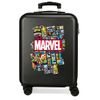 Maleta De Cabina Comic Marvel Rígida 55cm Negro