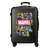 Maleta Mediana Comic Marvel Rígida 68cm Negro