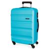 Maleta Grande Rígida 75cm Roll Road Flex Azul Claro