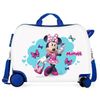 Maleta Infantil 2 Ruedas Multidireccionales Minnie Good Mood Azul