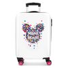 Maleta De Cabina Minnie Magic Corazones Rígida 55cm Fucsia