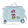 Maleta Infantil 2 Ruedas Multidireccionales Minnie Enjoy The Day Azul