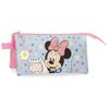 Porta Todo Minnie Wild Flower Tres Compartimentos 22 Cm