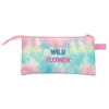 Porta Todo Minnie Wild Flower Tres Compartimentos 22 Cm