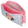 Porta Todo Minnie Wild Flower Tres Compartimentos 22 Cm