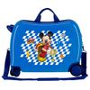 Maleta Infantil 2 Ruedas Multidireccionales Mickey Good Mood Azul