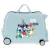 Maleta Infantil 2 Ruedas Multidireccionales Mickey Crew Love Azul Claro