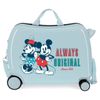 Maleta Infantil 2 Ruedas Multidireccionales Mickey Always Original Azul Claro