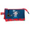 Estuche Mickey On The Moon Tres Compartimentos