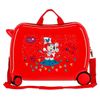 Maleta Infantil Mickey On The Moon 2 Ruedas Multidireccionales Rojo 50 Cm