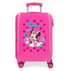 Maleta De Cabina Minnie Golden Days Rígida 55cm Fucsia