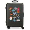 Maleta Mediana Star Wars Badges Space Mission Rígida 68cm Negro