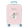 Maleta De Cabina Minnie Florals Rígida 55cm Rosa Claro