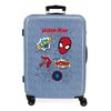 Maleta Mediana Spiderman Denim Rígida 68cm