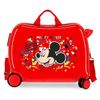 Maleta Infantil 2 Ruedas Multidireccionales Mickey Colour Mayhem Rojo