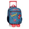 Mochila Spiderman Denim 28cm Con Carro